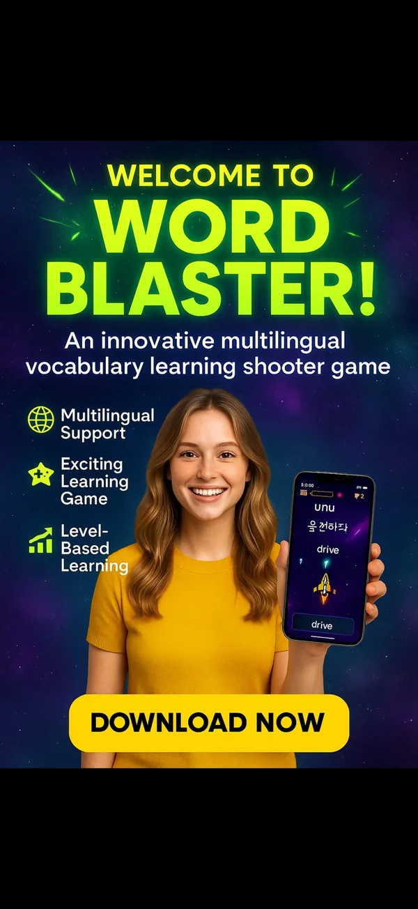 Word Blaster screen