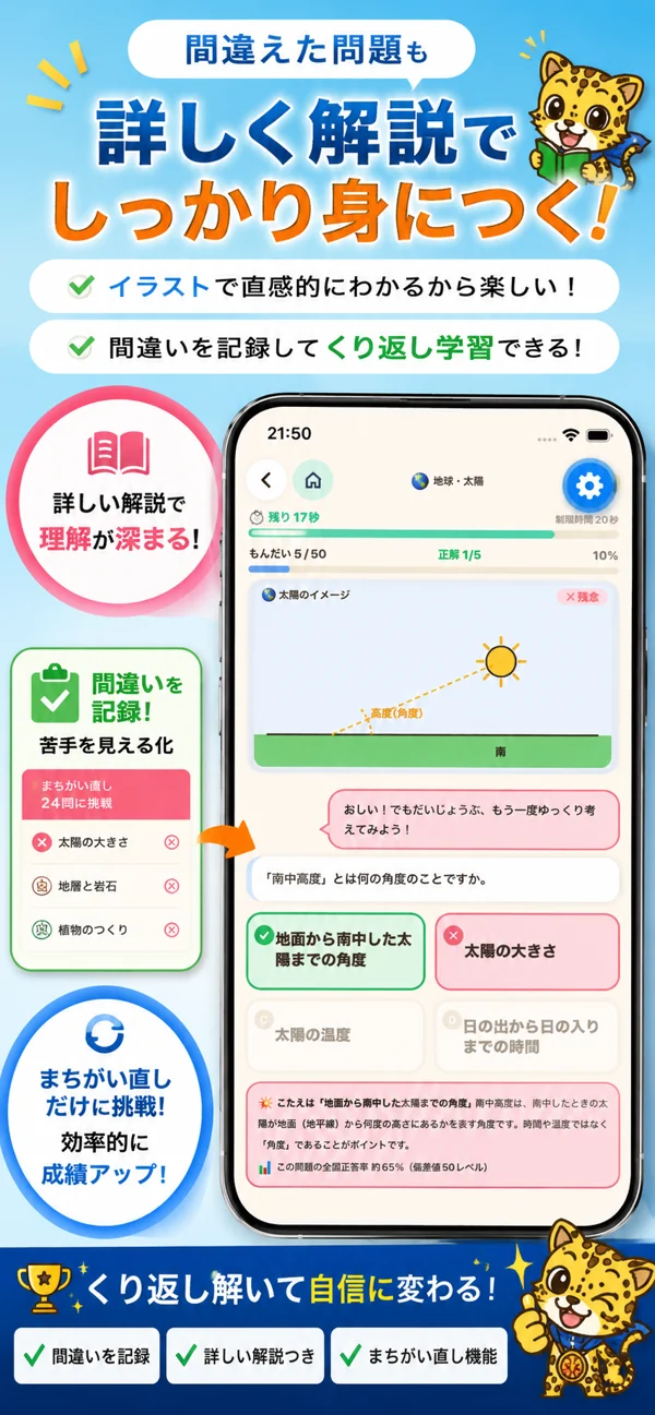 理科クエストの画面 4