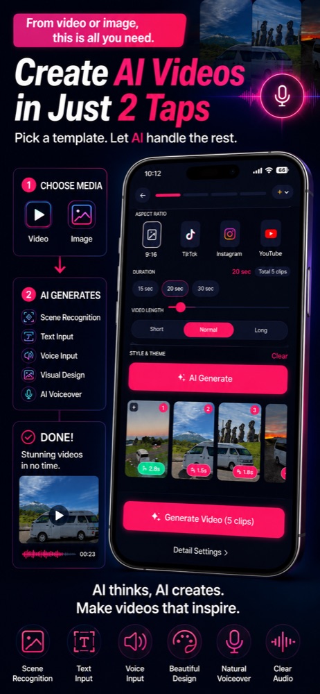 Reel Make — choosing a theme and voice
