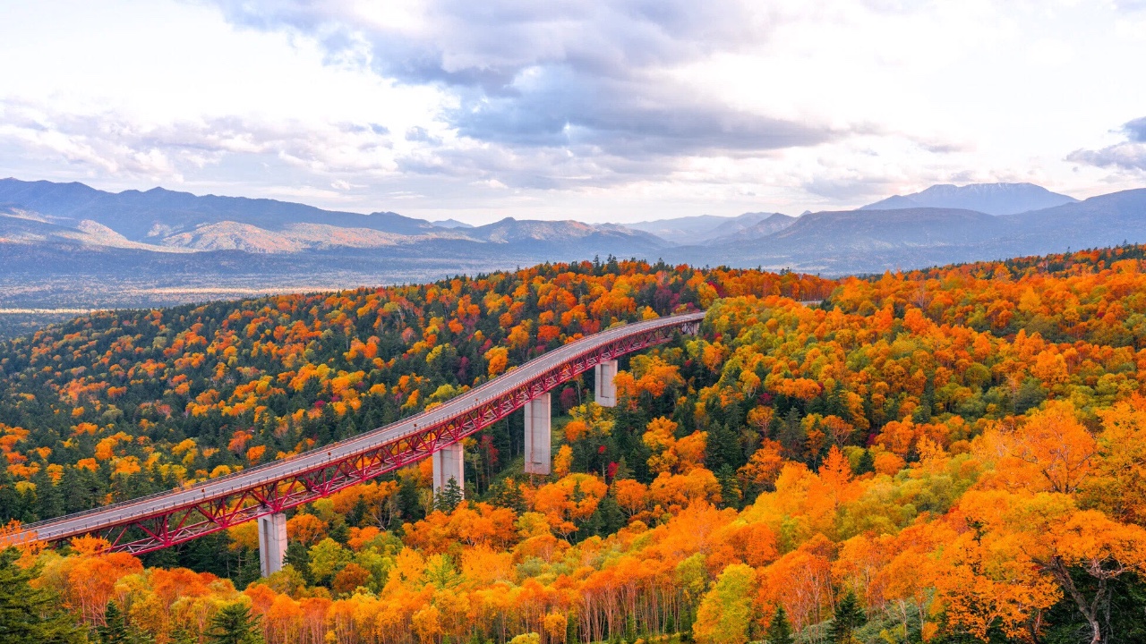三国峠（紅葉と松見大橋）